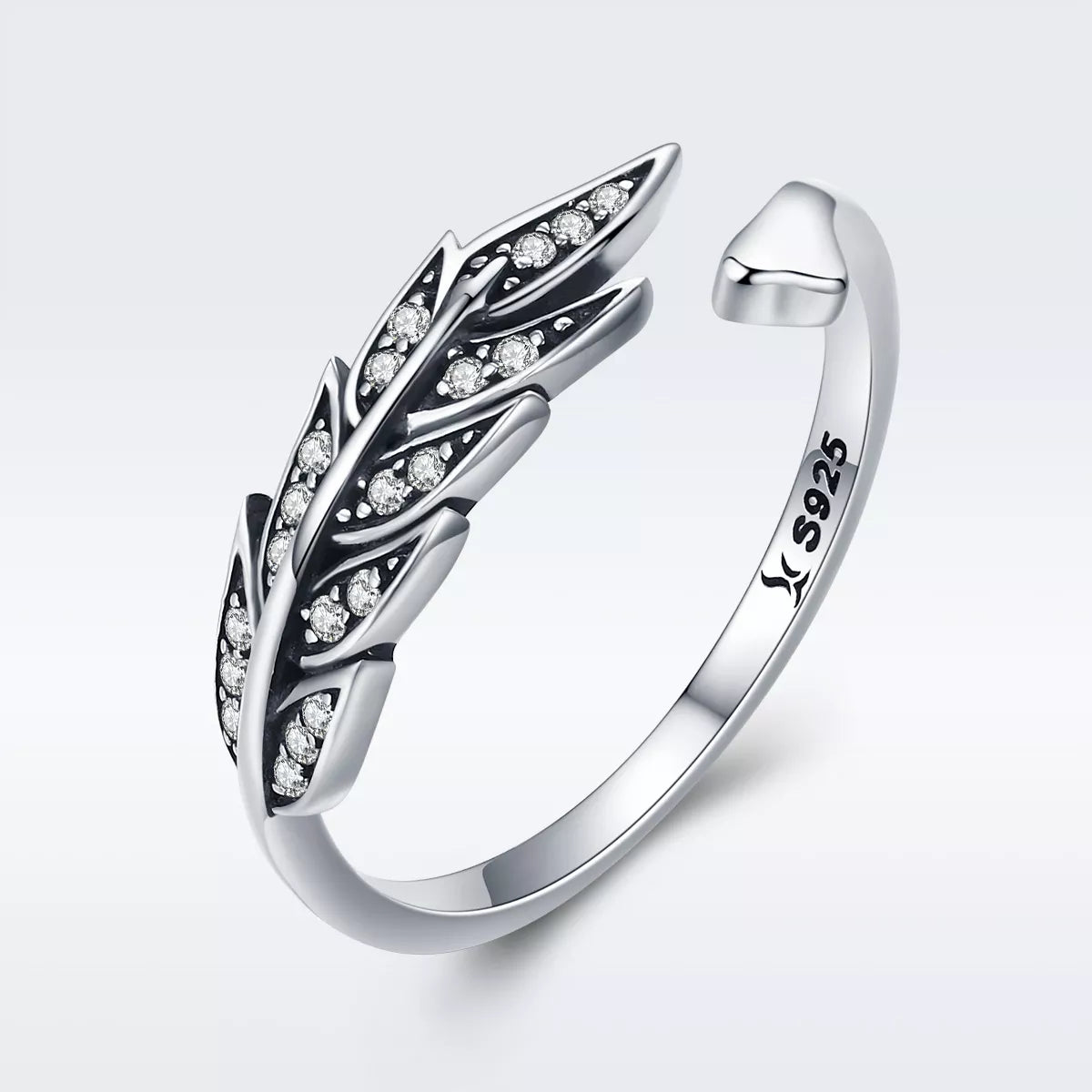 Feather Ring - 925 Sterling Silver